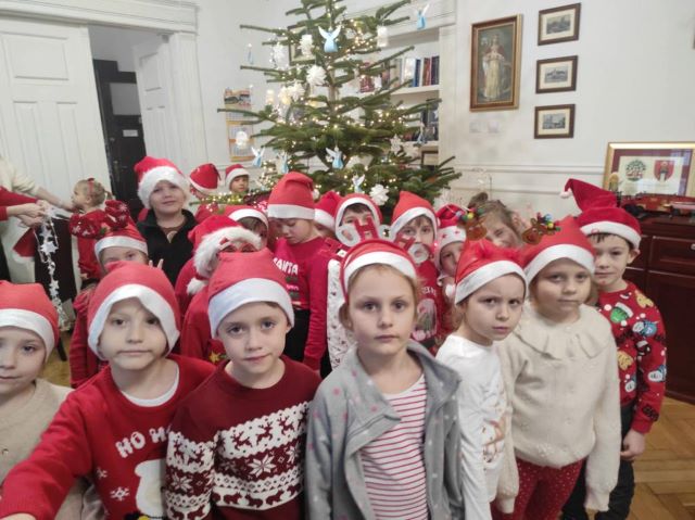 swiateczne sloneczniki u burmistrza